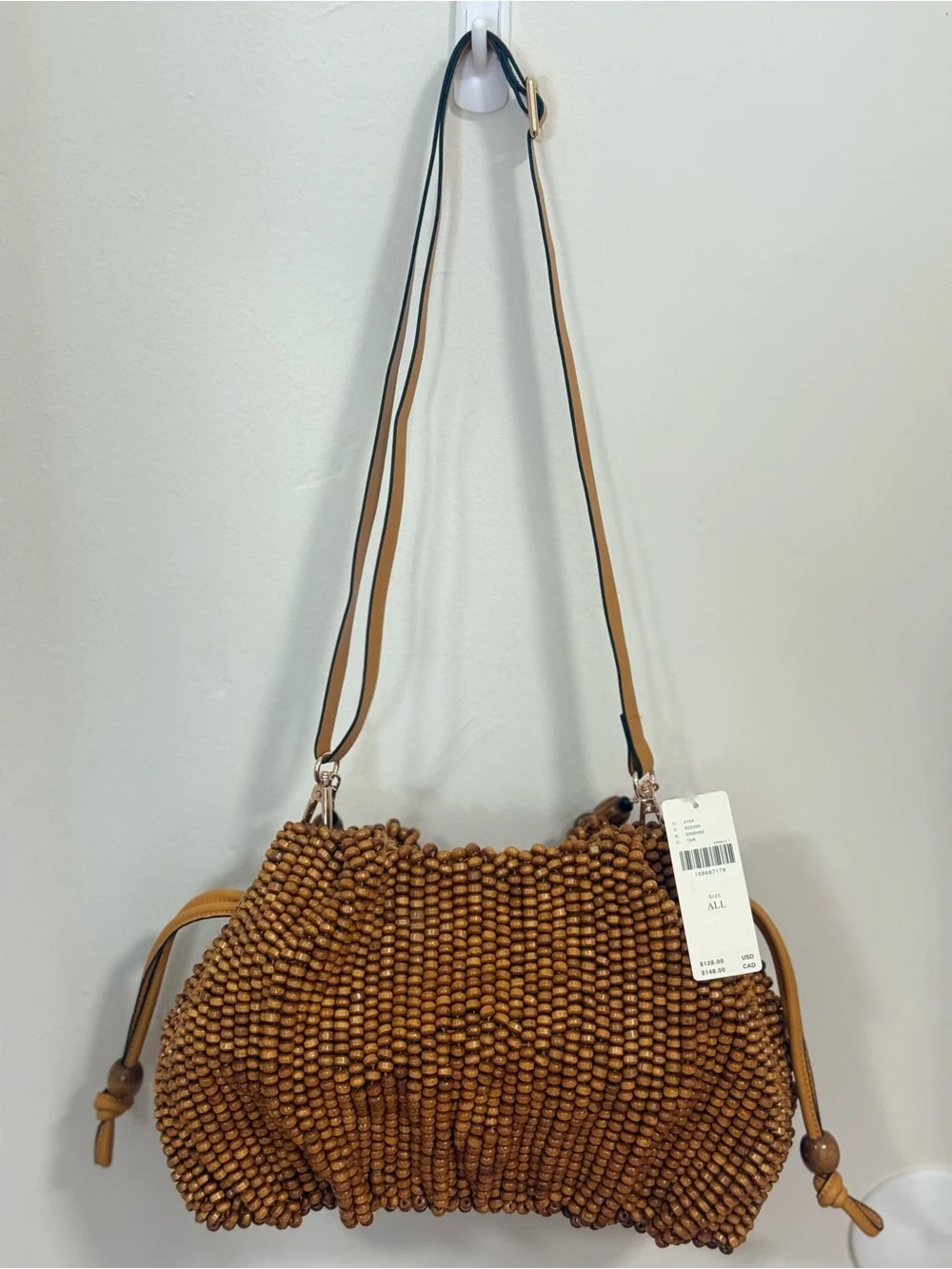 Celandine Beaded Cinched Clutch Bag
